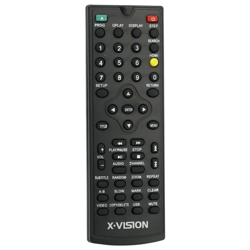 کنترل دی وی دی ایکس ویژن X.Vision RX-020 دکمه زرد